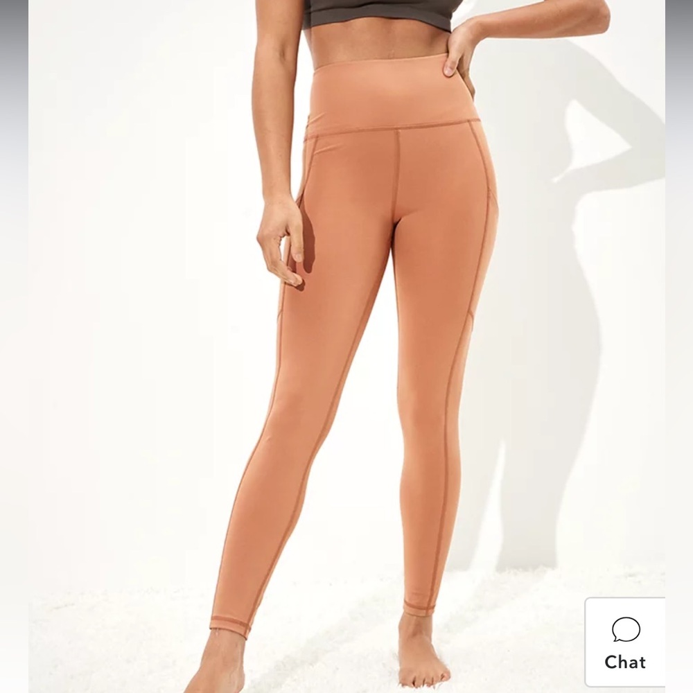 American Eagle The Everything Pocket Highest Waist Legging brown tan M